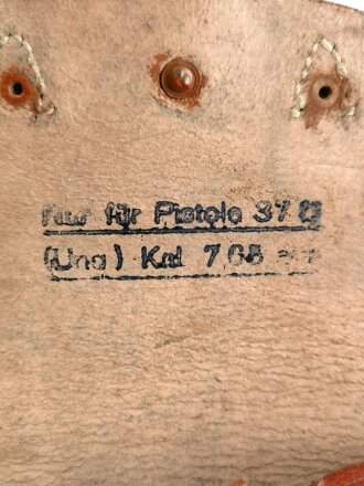 Luftwaffe, Pistolentasche für Pistole 37 (Ung.) Cal. 7,65. Datiert 1942