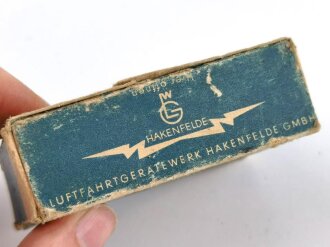 Luftwaffe Selbstschalter zur Sicherung der elektrischen Bordanlage gegen Überlastung und Kurzschluß. FL E 5000 01, ungebrauchtes Stück in der originalen Verpackung