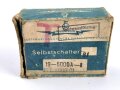 Luftwaffe Selbstschalter zur Sicherung der elektrischen Bordanlage gegen Überlastung und Kurzschluß. FL E 5000 01, ungebrauchtes Stück in der originalen Verpackung