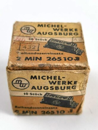 Luftwaffe, Reihendoseneinsatz 2MIN 26510-1. Zehn Stück in der originalen Umverpackung