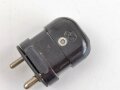 Stecker aus Preßmasse, max 25A. Ohne Bezeichnung, Baugleich FL32600.  Ungebraucht, sie erhalten ein (1) Stück