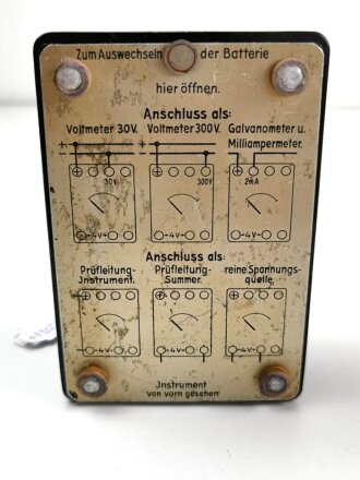 Luftwaffe, Strom- und Spannungsmessgerät PSL 2, Fl 26763, Funktion nicht geprüft