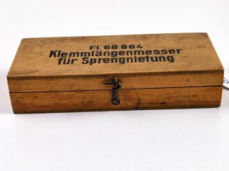 Luftwaffe "Klemmlängenmesser für Sprengnietung Fl 68864" Optisch gut, Funktion nicht geprüft