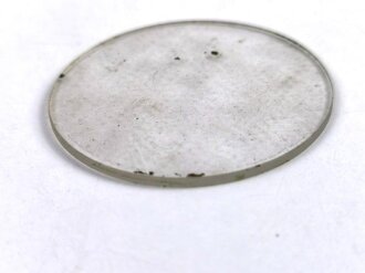 Glasscheibe für ein Anzeigegerät der Luftwaffe. Durchmesser 50,5mm