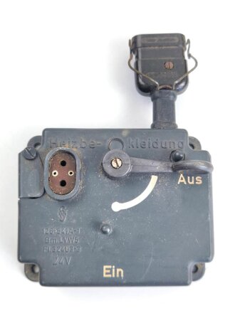 Luftwaffe, "Heizbekleidungs Widerstand" Regler für Heizbekleidung Fl 32403-3. Originallack, Funktion nicht geprüft, in der originalen Umverpackung