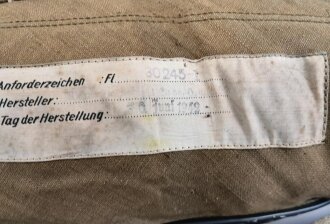 Luftwaffe Rückenfallschirm 12B von 1942. Original gepackt, mit zugehörigem Prüfschein