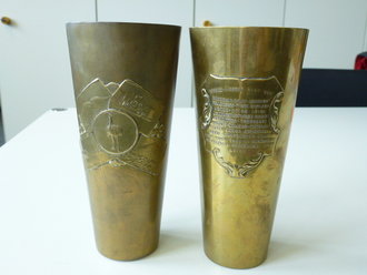 Deutsch Südwestafrika 1910-17, 2 Erinnerungsbecher, Höhe jeweils 16cm, selten