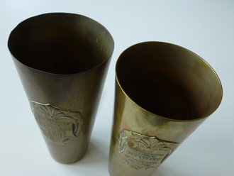 Deutsch Südwestafrika 1910-17, 2 Erinnerungsbecher, Höhe jeweils 16cm, selten