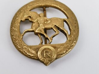 Deutsches Pferdepflegeabzeichen in Gold, Hersteller L.Chr.Lauer, Nürnberg- Berlin