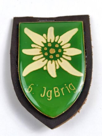 Österreich, Truppenkörperabzeichen Bundesheer " 6. Jäger- Brigarde " Breite 5 cm und höhe 6,8 cm