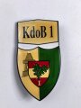 Österreich, Truppenkörperabzeichen Bundesheer " Kommandobataillon 1 " Breite 3,6 cm und höhe 6,7 cm