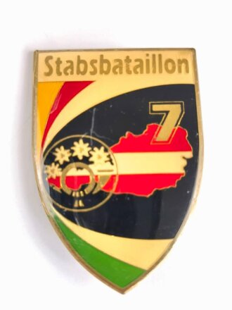 Österreich, Truppenkörperabzeichen Bundesheer " Stabsbataillon 7 " 45 x 65mm