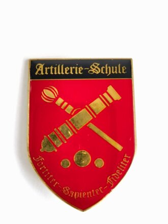 Österreich, Truppenkörperabzeichen Bundesheer "   Artillerie Schule" 40 x 55mm