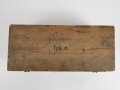 Transportkasten "Tpk a" zum Kleinfunksprecher d ( Dorette ) der Wehrmacht. Originallack