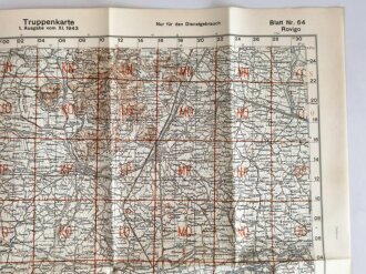 Deutsche Heereskarte "Rovigo" Italien, Maße 45 x 50 cm, datiert 1944, ungebraucht