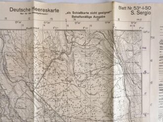 Deutsche Heereskarte "S.Sergio"  Italien,...