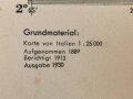 Deutsche Heereskarte "Martinengo"   Italien, Maße 45 x 50 cm, datiert 1944, ungebraucht