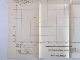 Deutsche Heereskarte "Foce del Tagliamento"   Italien, Maße 50 x 56 cm, datiert 1944, ungebraucht