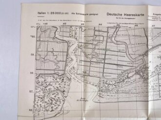 Deutsche Heereskarte "Foce del Tagliamento"   Italien, Maße 45 x 50 cm, datiert 1944, ungebraucht