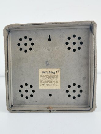 Wehrmacht Lautsprecher klein, Pappe. Guter Gesamtzustand, Funktion nicht geprüft