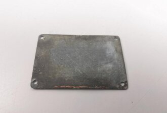 Typenschild Luftwaffe 52 x37mm, Ln 21076