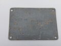 Typenschild Luftwaffe 52 x37mm, Ln 21076