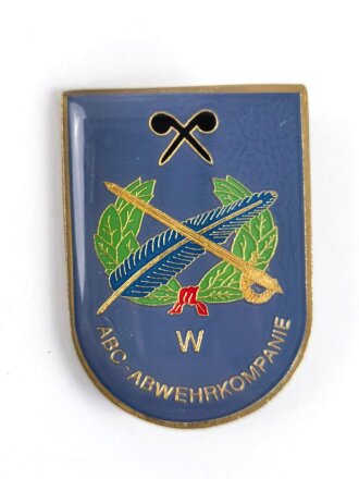 Österreich, Truppenkörperabzeichen Bundesheer  " ABC Abwehrkompanie Wien ",  Maße 43 x 60mm