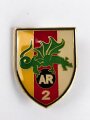 Österreich, Truppenkörperabzeichen Bundesheer  " Artillerieregiment 2 ",  Maße 45 x 57 mm