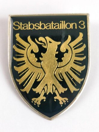 Österreich, Truppenkörperabzeichen Bundesheer  " Stabsbataillon 3 ",  Maße 45 x 57 mm