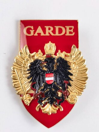 Österreich, Truppenkörperabzeichen Bundesheer  " Gardebataillon",  Maße 50 x 70 mm