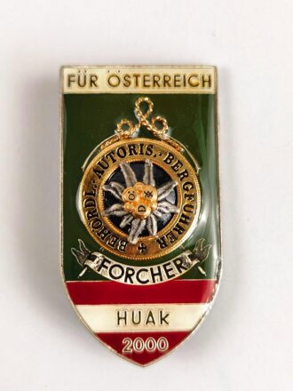 Österreich, Heeresunteroffiziersakademie " HUAk" Abzeichen Unteroffizierslehrgang 2000