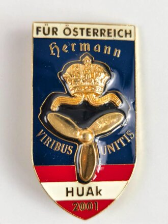 Österreich, Heeresunteroffiziersakademie " HUAk" Abzeichen Unteroffizierslehrgang 2001