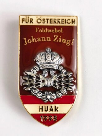 Österreich, Heeresunteroffiziersakademie " HUAk" Abzeichen Unteroffizierslehrgang 1998