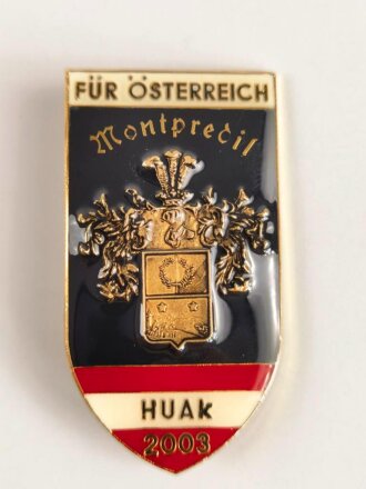 Österreich, Heeresunteroffiziersakademie " HUAk" Abzeichen Unteroffizierslehrgang 2003
