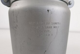 U.S.Navy 1945 dated "Replacement sample Powder Tank...