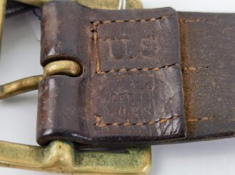 U.S.192? dated Leather belt, total lenght 92cm