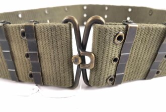U.S. Army M-1956 Equipment belt ( pistol belt ) Vertical Weave, measures 95cm as is