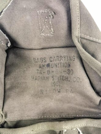 U.S. 1951 dated Bag, Carrying Ammunition. Unused