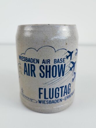 U.S. Beer stein " Wiesbaden Air Base Air Show" good condition , used