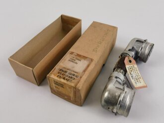 U.S. Signal Corps, Dog bone connector ZA 10606 for Wireless set No.19. Original boxed, dated 1964.