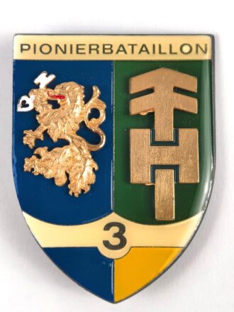 Österreich, Truppenkörperabzeichen Bundesheer  " Pionierbataillon 3 ",  Maße 50 x 67 mm