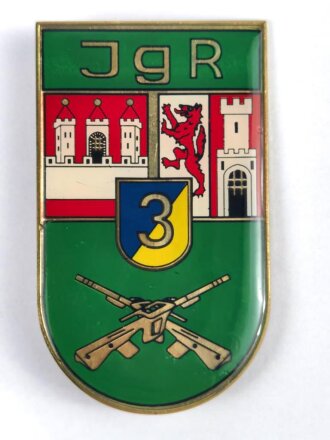 Österreich, Truppenkörperabzeichen Bundesheer  " Jägerregiment  ",  Maße 67 x 71 mm