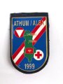 Österreich, Truppenkörperabzeichen Bundesheer  " Sanitätskont. in Albanien  ",  Maße 45 x 72 mm