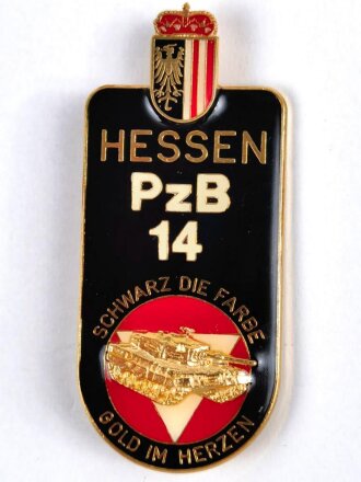 Österreich, Truppenkörperabzeichen Bundesheer  " Panzerbataillon 14 ",  Maße 37 x 85 mm