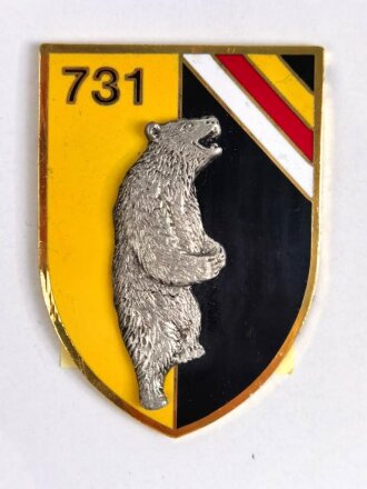 Österreich, Truppenkörperabzeichen Bundesheer " Landwehrbataillon 731 ",  Maße 45 x 63 mm, Rückseitig mit Kleberesten