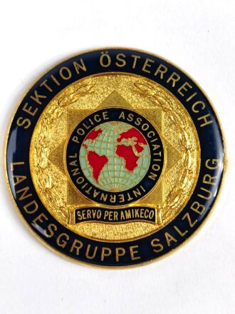 Österreich, International Police Association " Internationale Polizeivereinigung Landesgruppe Salzburg, Durchmesser 59 mm