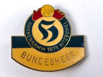 Österreich, Abzeichen Hahnenkamm 39 ( 1979 ) Kitzbühel " Bundesheer "  Maße 40 x 38 mm