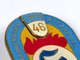 Österreich, Abzeichen Hahnenkamm 46 ( 1986 ) Kitzbühel " Bundesheer "  Maße 34 x 43 mm