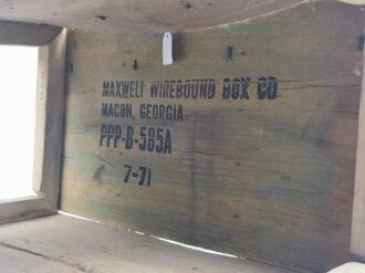 U.S. Army , wooden crate for "2400 Cal.38 Ball M41 rounds" Small Arms Ammunition"