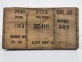 U.S. Army , wooden crate for "2400 Cal.38 Ball M41 rounds" Small Arms Ammunition"